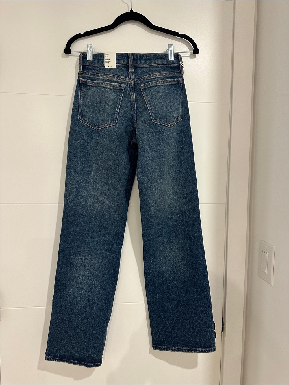Denim Forum PAM super lo wide Women's jeans vintage dark blue - Picture 3 of 4
